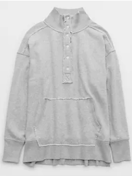 aerie Tops - Aerie Vintage Popover Polo Sweatshirt